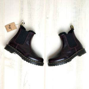 Dr. Martens 2976 Leonore Faux Fur Chelsea Boots 7